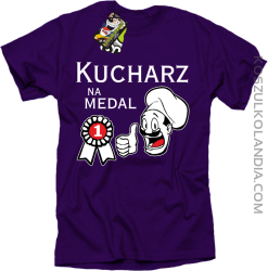 Kucharz na medal - koszulka męska fioletowa