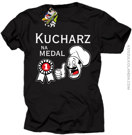 Kucharz na medal - koszulka męska czarna