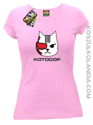KOTOCOP - Koszulka damska  jasny róż 