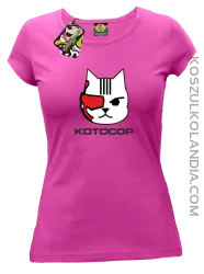 KOTOCOP - Koszulka damska  fuchsia