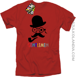 Gentlemen Retro Style - Koszulka męska czerwona 