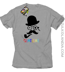 Gentlemen Retro Style - Koszulka męska melanż 