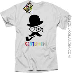 Gentlemen Retro Style - Koszulka męska biała 