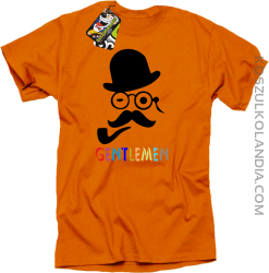 Gentlemen Retro Style - Koszulka męska pomarańczowa 