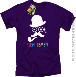 Gentlemen Retro Style - Koszulka męska fioletowa 