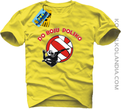 Do boju Polsko - koszulka męska - żółty