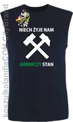 Niech żyje nam górniczy stan - Bezrękawnik męski  granat