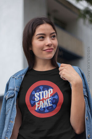 Covid-19 STOP Fake - koszulka damska