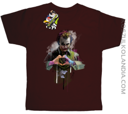 Love Joker Halloweenowy - koszulka dziecięca brązowa