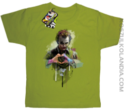 Love Joker Halloweenowy - koszulka dziecięca kiwi