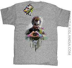 Love Joker Halloweenowy - koszulka dziecięca melanż 