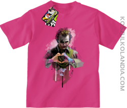 Love Joker Halloweenowy - koszulka dziecięca różowa
