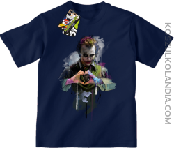 Love Joker Halloweenowy - koszulka dziecięca granatowa