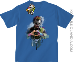 Love Joker Halloweenowy - koszulka dziecięca niebieska