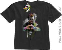 Love Joker Halloweenowy - koszulka dziecięca czarna