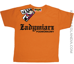 Zadymiarz Podwórkowy - zabawna koszulka dziecięca -pomarańczowy
