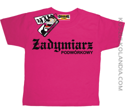 Zadymiarz Podwórkowy - zabawna koszulka dziecięca - różowy