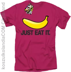 JUST EAT IT Banana - Koszulka męska fuchsia 