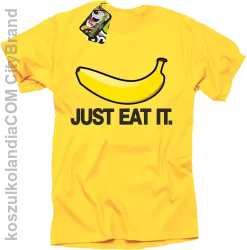 JUST EAT IT Banana - Koszulka męska żółta 