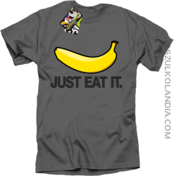 JUST EAT IT Banana - Koszulka męska szara 