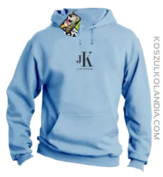 JK Just Kidding - bluza męska z kapturem błękitna