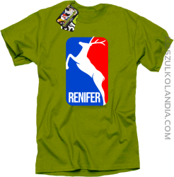 Renifer ala NBA zielony kiwi