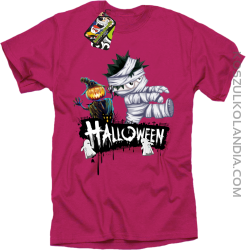 Halloween Kids Party Super Ghosts - koszulka męska fuksja