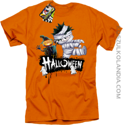 Halloween Kids Party Super Ghosts - koszulka męska pomarańczowa