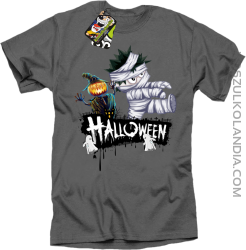 Halloween Kids Party Super Ghosts - koszulka męska grafitowa