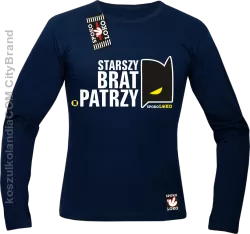 STARSZY BRAT PATRZY - Longsleeve męski granat