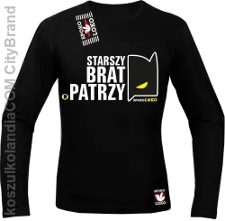 STARSZY BRAT PATRZY - Longsleeve męski czarny 