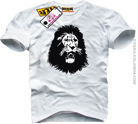 Lion Furious Face Lwia Twarz - Koszulka męska