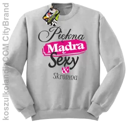 Piękna Mądra Skromna & Sexy - bluza bez kaptura melanż