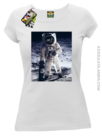 Kosmonauta z deskorolką - Koszulka damska