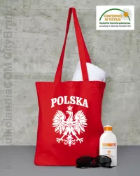 Polska - Torba EKO czerwona 