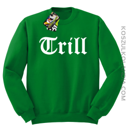 TRILL-bluza bez kaptura zielona
