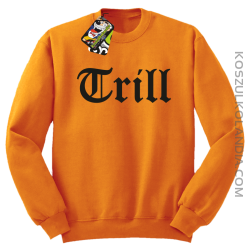 TRILL-bluza bez kaptura pomarańczowa