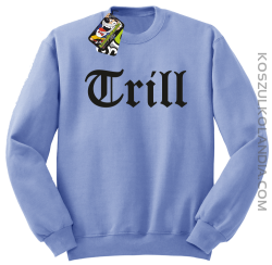 TRILL-bluza bez kaptura błękitna