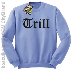 TRILL-bluza bez kaptura błękitna