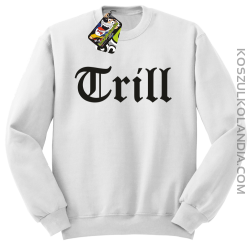 TRILL-bluza bez kaptura biała