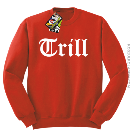 TRILL-bluza bez kaptura czerwona