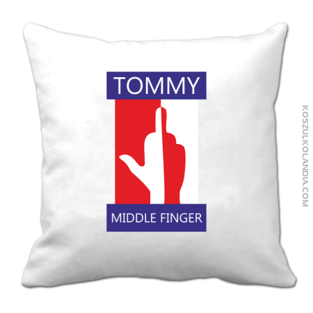Tommy Middle Finger - Poduszka 