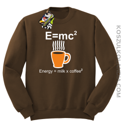 E = mc2 - Bluza STANDARD brąz