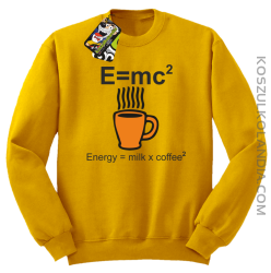 E = mc2 - Bluza STANDARD żółty