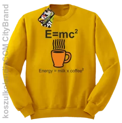 E = mc2 - Bluza STANDARD żółty