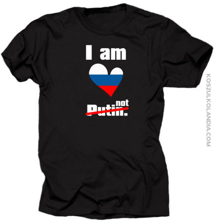 I`m Russia not PUTIN -  koszulka męska