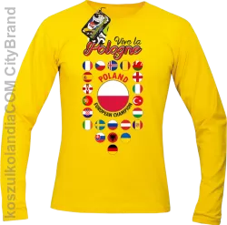 Vive la Pologne- Longsleeve męski żółty 