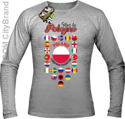 Vive la Pologne- Longsleeve męski melanż