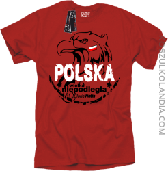 Polska Wielka Niepodległa - Koszulka męska czerwona 
