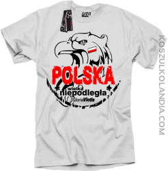 Polska Wielka Niepodległa - Koszulka męska biała 
